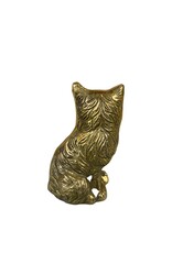 Vintage Small Brass Cat
