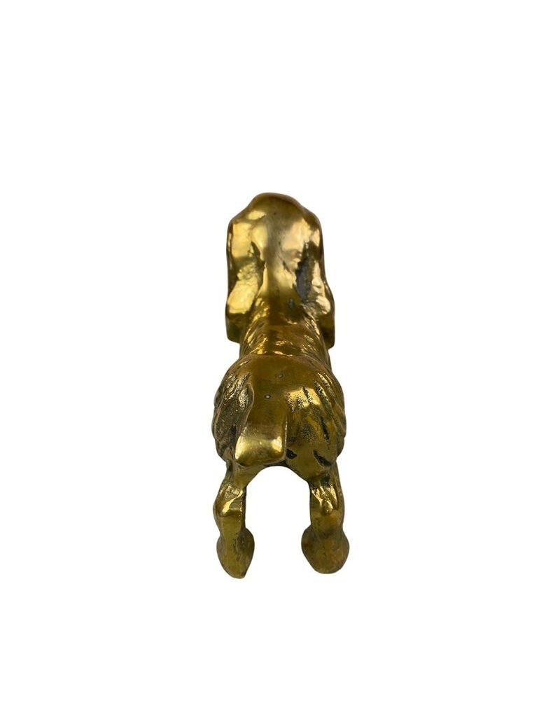 Vintage Small Brass Dog