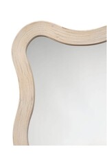 Natural Wavy Bamboo Rectangular Mirror