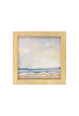 Framed Beach Waves Square Giclée