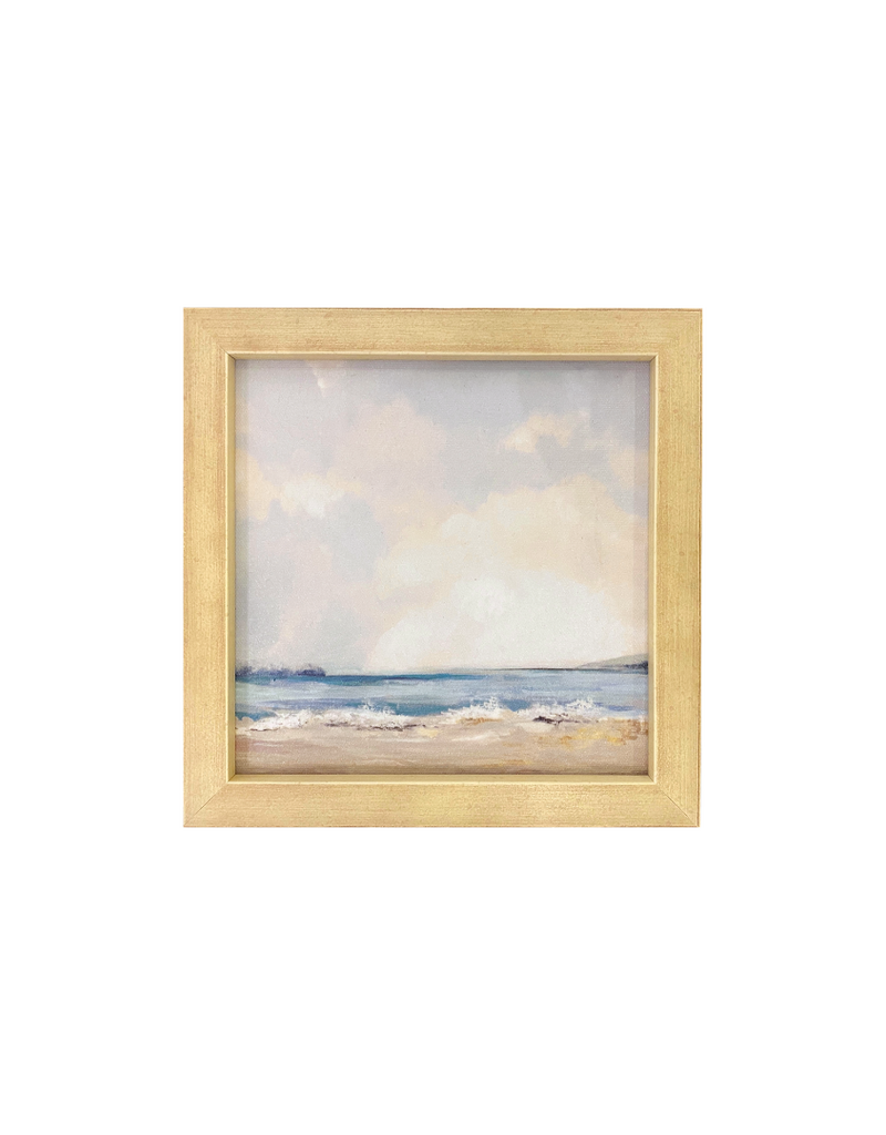 Framed Beach Waves Square Giclée