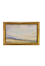 Framed Swirl Cloud Sky Mountain Scene Giclée
