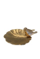 Gold Leaf Dish with Birds