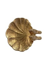 Gold Leaf Dish with Birds