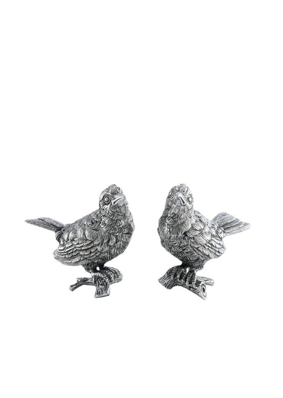 Silver Bird Salt & Pepper Shaker Set