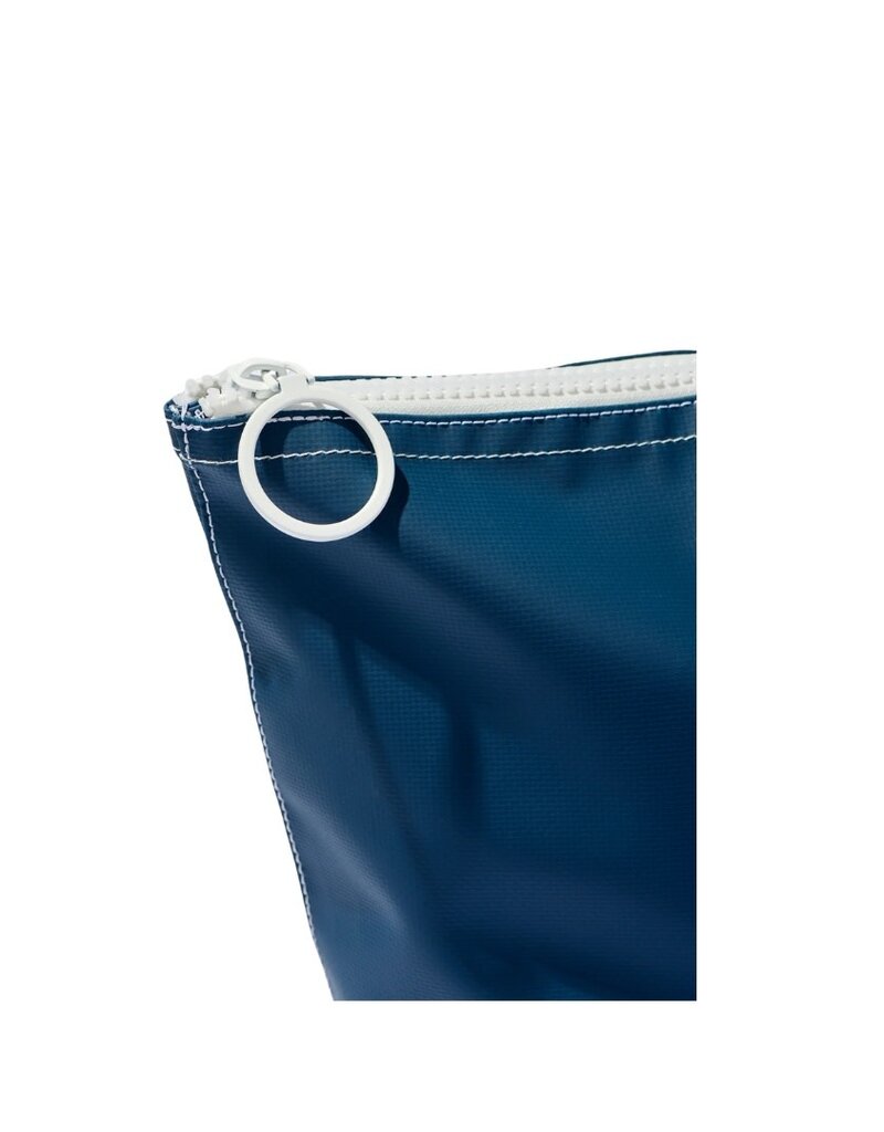 Navy Blue & White Large Water Resistant Tote Bag