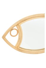 Natural Rattan Fish Mirror
