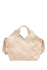 Natural Wide Woven Texture Bag