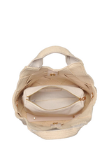 Natural Wide Woven Texture Bag