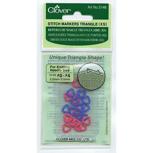 Clover Extra Small Triangle Stitch Markers #3148