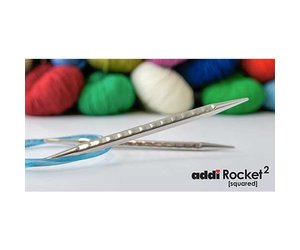 AddiNovel Ergonomic Circular Knitting Needles - Square Tip Design With Red Cord & Needle Gauge - US 4 (3.5mm) 60in - Perfect For Arthritis Relief