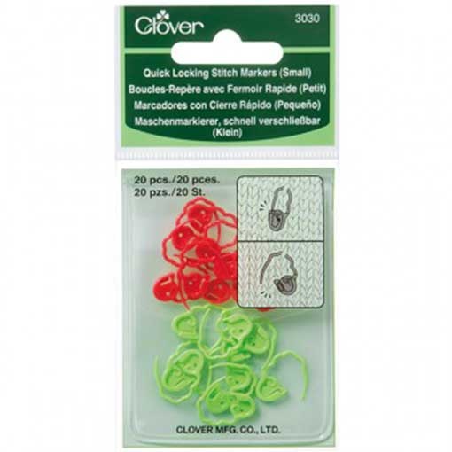 Clover Clover 3030 Quick Locking Stitch Markers Small