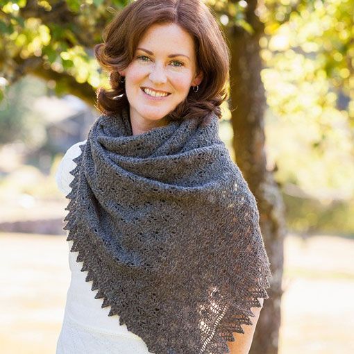 Churchmouse Churchmouse Fir Cone Lace Shawl & Scarf