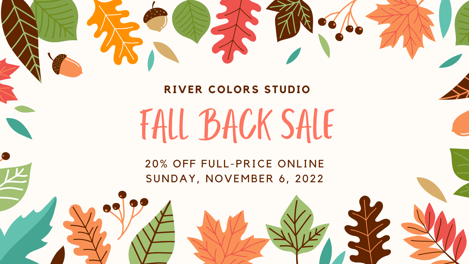 Fall Back Savings - 20% off online!