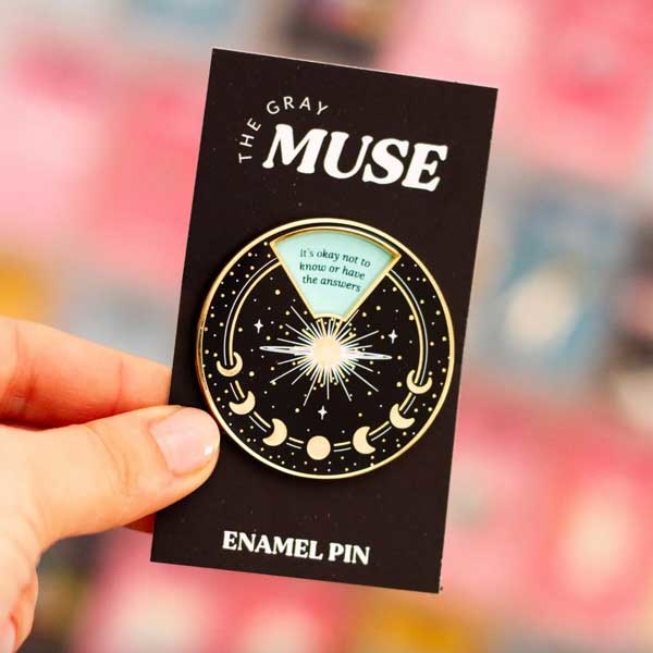 Gray Muse Gray Muse Bold Affirmations Spinner Enamel Pin