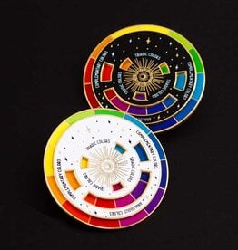 Gray Muse Color Wheel Enamel Pin