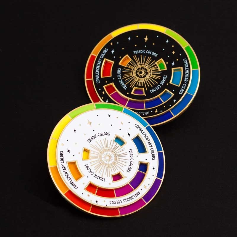 Gray Muse Gray Muse Color Wheel Enamel Pin