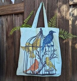 ilikesara Caged Birds Tote Bag