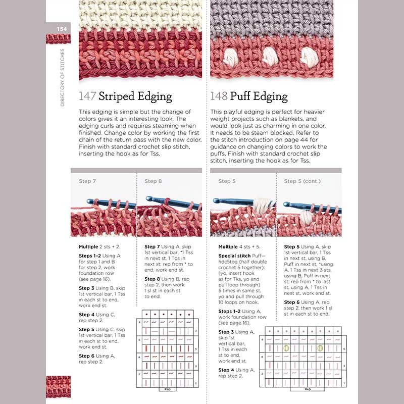Landauer Publishing Tunisian Crochet Stitch Dictionary