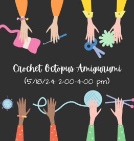 River Colors Studio Crochet Octopus Amigurumi (5/18 2:00-4:00 pm)