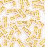 Sarah Hearts Stitched With Love Woven Label