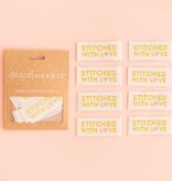 Sarah Hearts Stitched With Love Woven Label