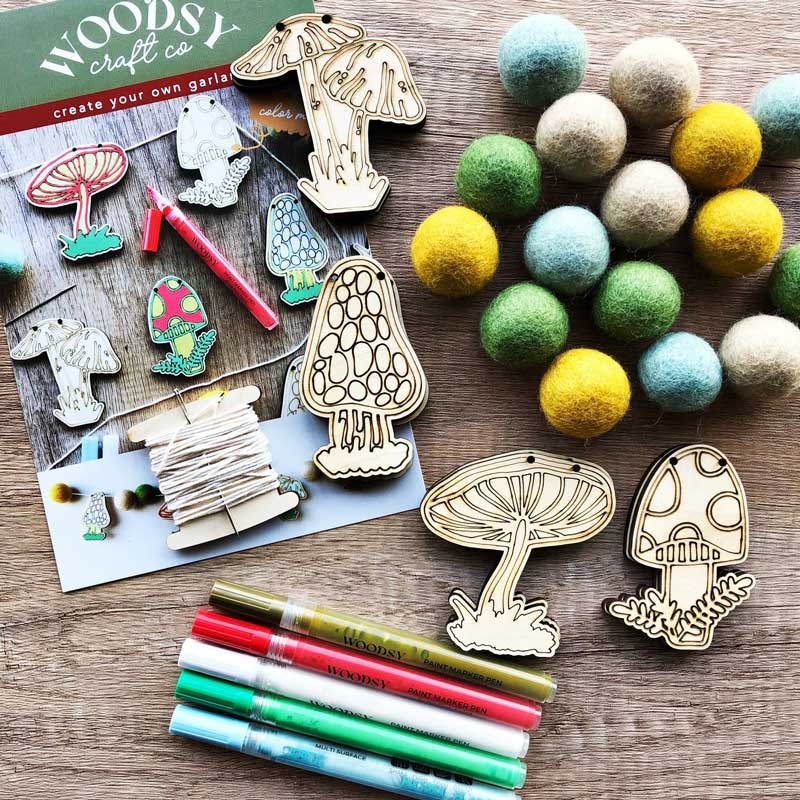 Woodsy Craft Co. DIY Garland Craft Kit