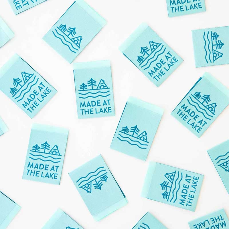 Sarah Hearts Made At The Lake Woven Label