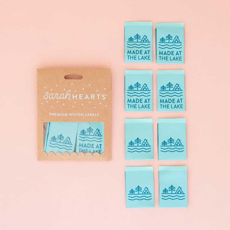 Sarah Hearts Made At The Lake Woven Label