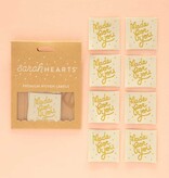 Sarah Hearts Made For You Woven Label