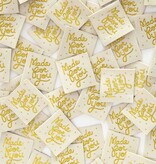 Sarah Hearts Made For You Woven Label