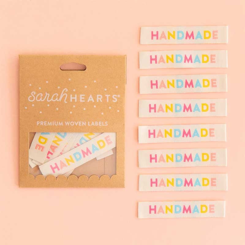 Sarah Hearts Sarah Hearts Colorful Handmade Woven Label