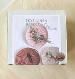 Flax & Twine Flax & Twine Skye Linen Basket Kit Stone