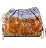 Emma Ball Emma Ball Highland Cow Drawstring Bag