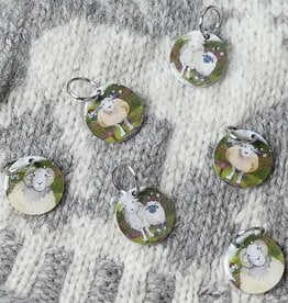 Emma Ball Felted Sheep Knit Stitch Markers