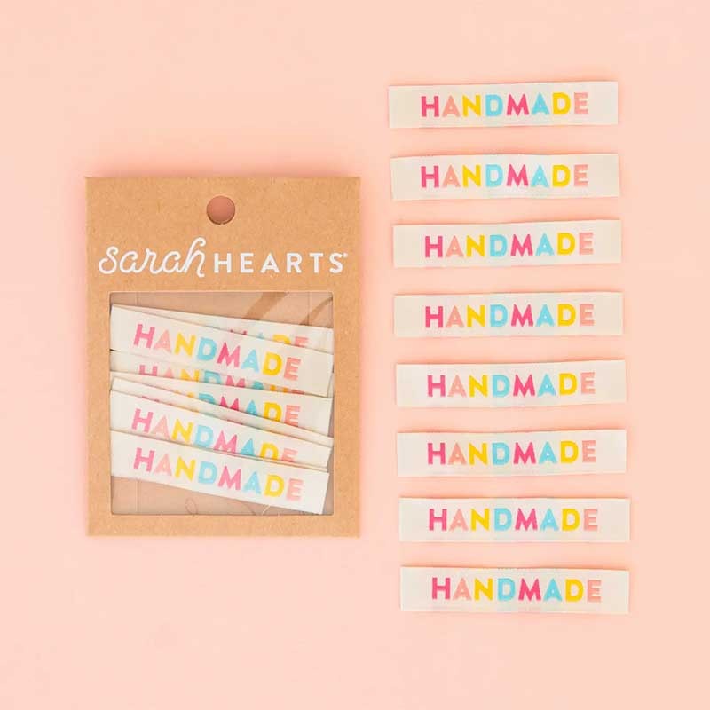 Sarah Hearts Sarah Hearts Colorful Handmade Woven Label