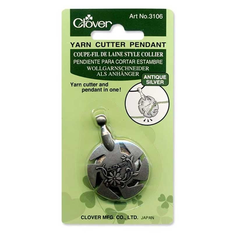 Clover Clover 3106 Antique Silver Yarn Cutter Pendant
