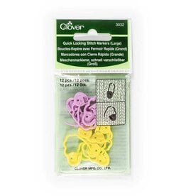 Clover 3032 Quick Locking Stitch Markers Large