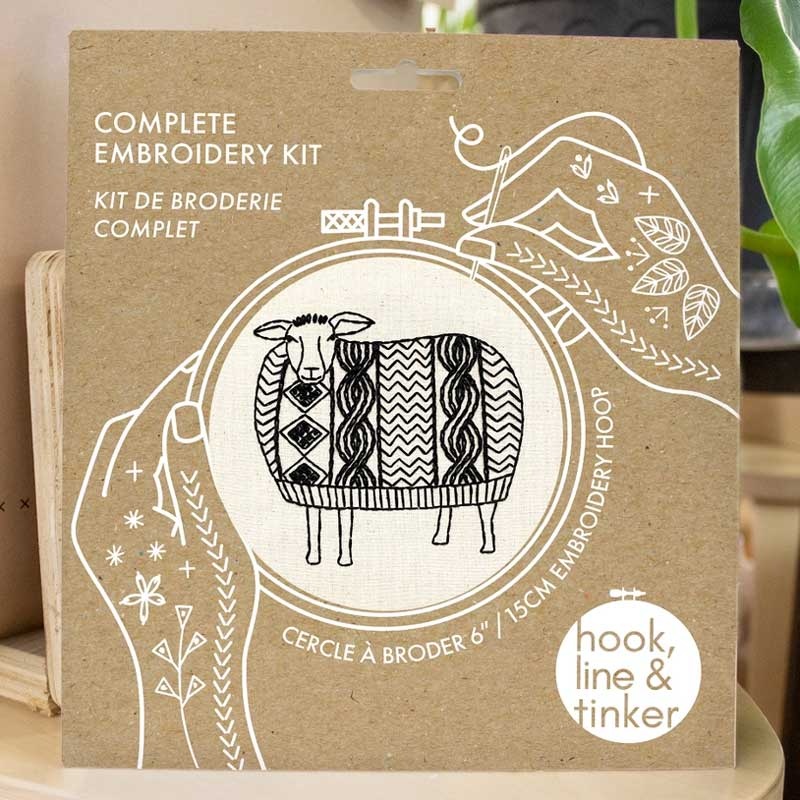 Hook, Line & Tinker Complete Embroidery Kits