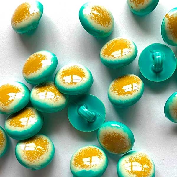 TGB4600 Turquoise, White & Sand Sewing Buttons - 12mm