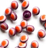 TGB4312 Orange, White & Purple Sewing Buttons - 12mm