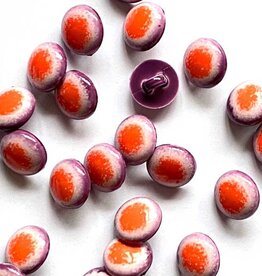 TGB4312 Orange, White & Purple Sewing Buttons - 12mm