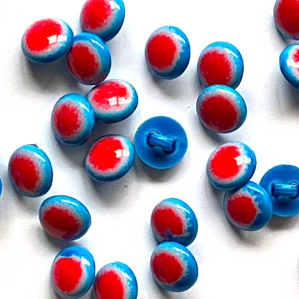 TGB4311 Red, White & Blue Sewing Buttons 12mm