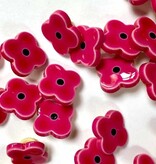 Textile Garden TGB5179 Glossy Bright Pink Flower 12mm
