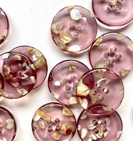 TGB5161 Mauve Shell Chips Sewing Buttons - 20mm