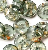 TGB5160 Green Shell Chips Sewing Buttons - 20mm