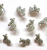 TGB2011 Black & White Zebras Sewing Buttons - 15mm