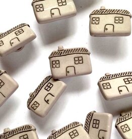Textile Garden TGB2813 Grey House Sewing Buttons - 15mm