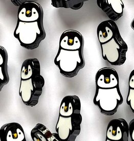 Textile Garden TGB4754 Black Penguin Sewing Buttons - 15mm