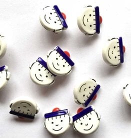 TGB2883 Sailor Face Sewing Buttons - 12mm